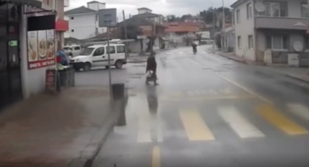 Yaşlı kadın hayatını kaybetmişti, İşte kaza anı