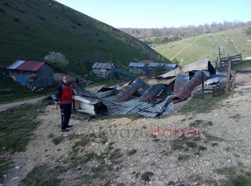  Yaylada Çıkan Yangın Korkuttu