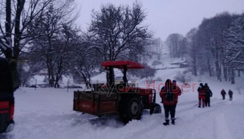 Yaylada Mahsur Kalan Kadın Kurtarıldı