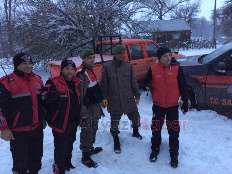 Yaylada Mahsur Kalan Kadın Kurtarıldı