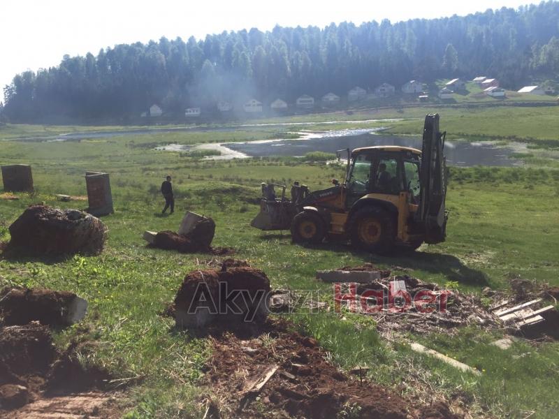 Yaylarda Kaçak Betonarme evlerle Mücadele Başladı