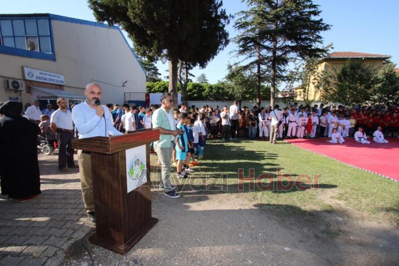 YAZ SPOR OKULLARI İÇİN AÇILIŞ TÖRENİ YAPILDI