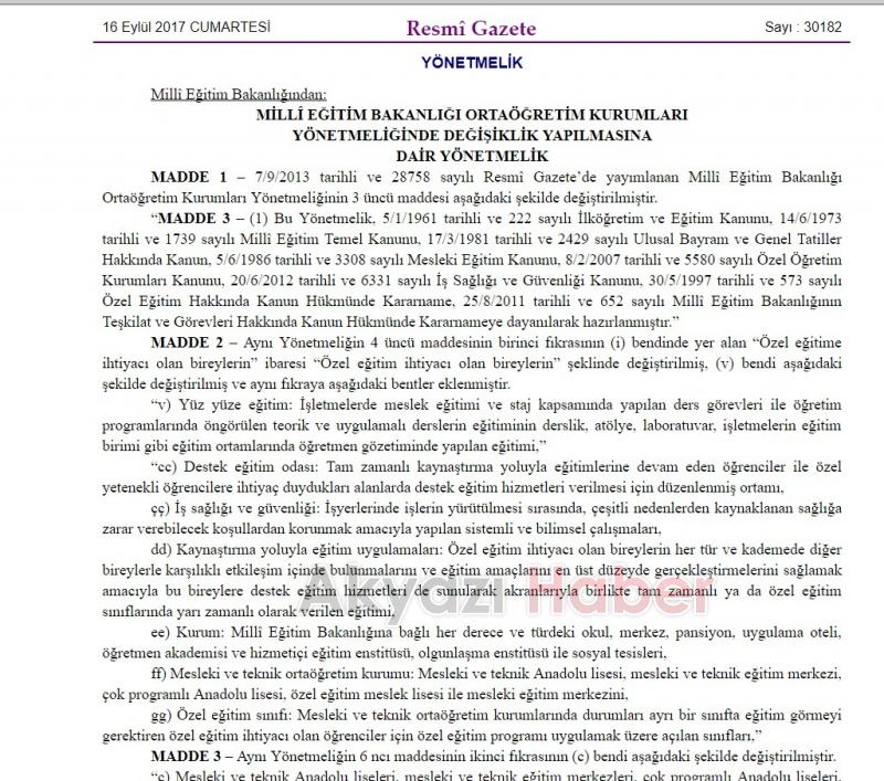 Yeni Eğitim Döneminde Devamsızlık Kuralı Değişti