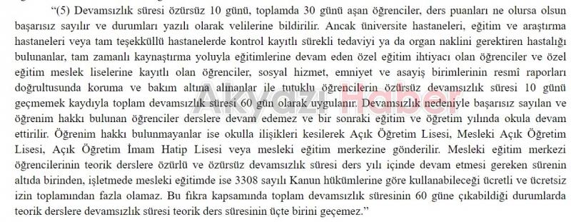 Yeni Eğitim Döneminde Devamsızlık Kuralı Değişti