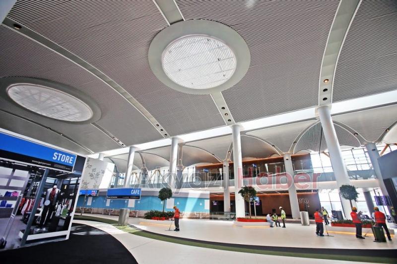 Yeni Havalimanının son hali havadan görüntülendi