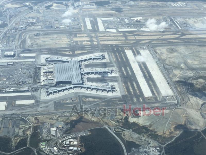 Yeni Havalimanının son hali havadan görüntülendi