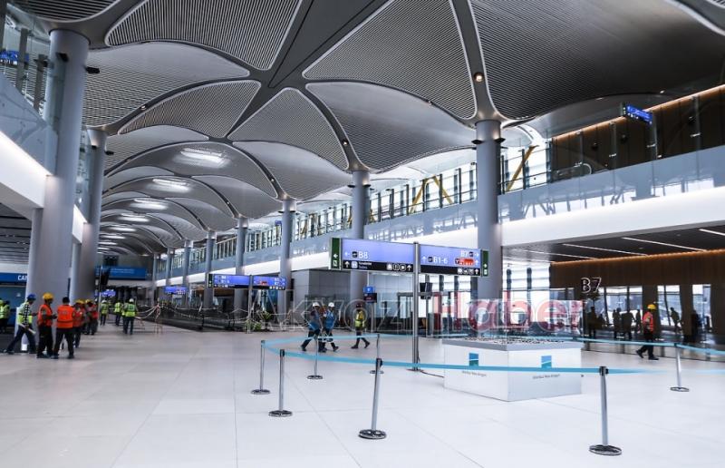 Yeni Havalimanının son hali havadan görüntülendi