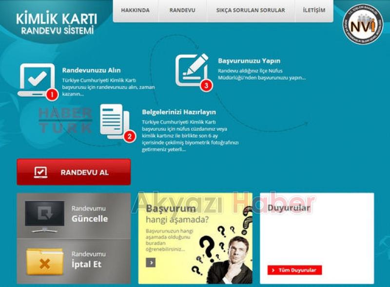 Yeni kimlik başvurusu nasıl yapılır ? Randevu nasıl alınır ?
