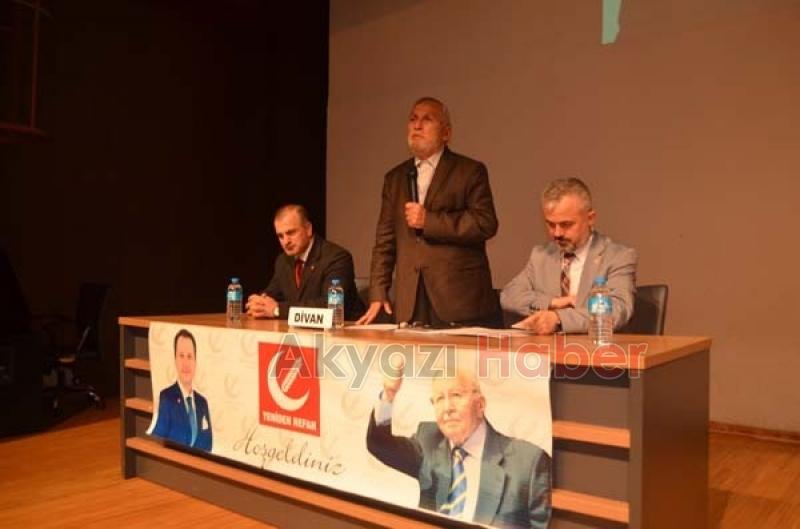 Yeniden Refah Partisi Akyazı İlçe Kongresi Gerçekleşti