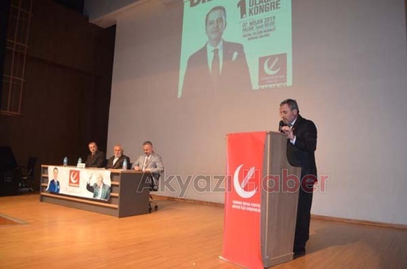 Yeniden Refah Partisi Akyazı İlçe Kongresi Gerçekleşti