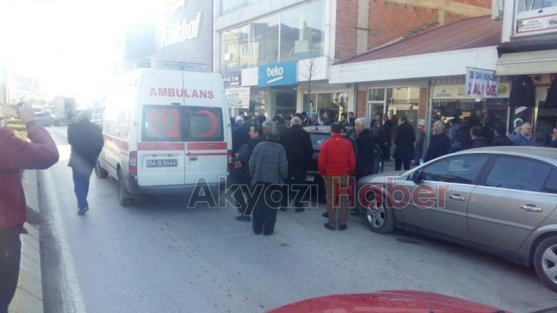  Yere Düşen Motosiklet Sürücüsü Hastaneye Kaldırıldı