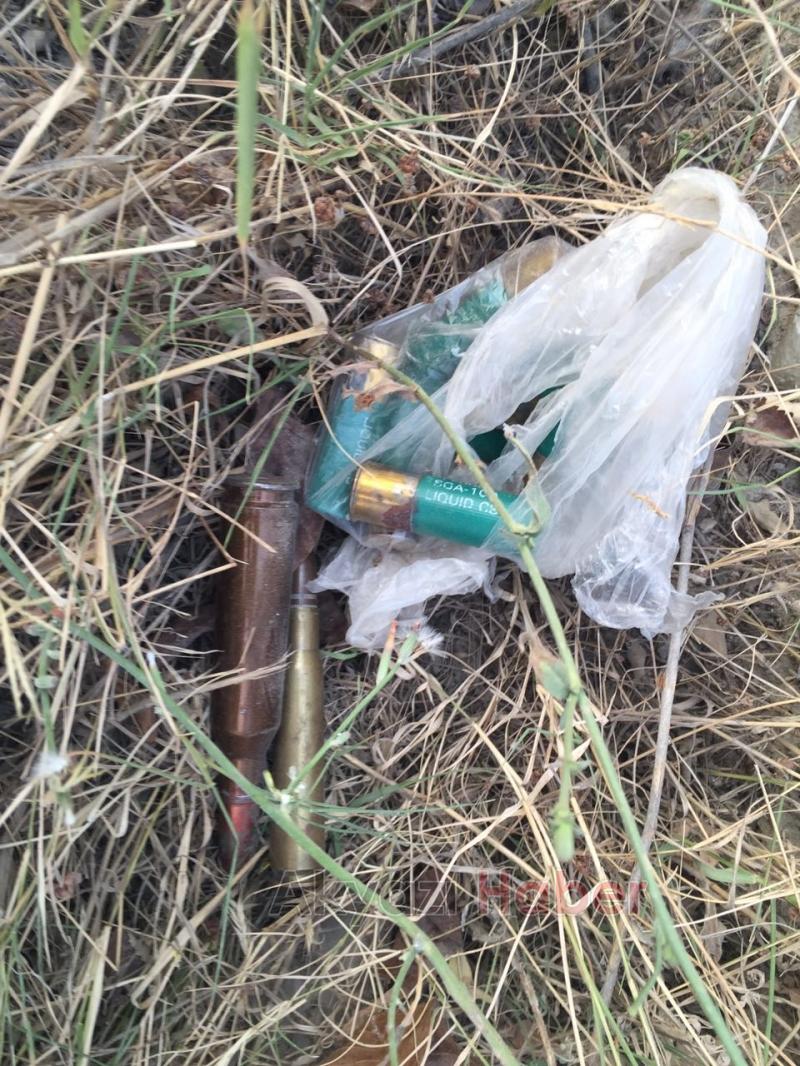 Yol Kenarından Uzun Namlulu Silah Mermisi Bulundu