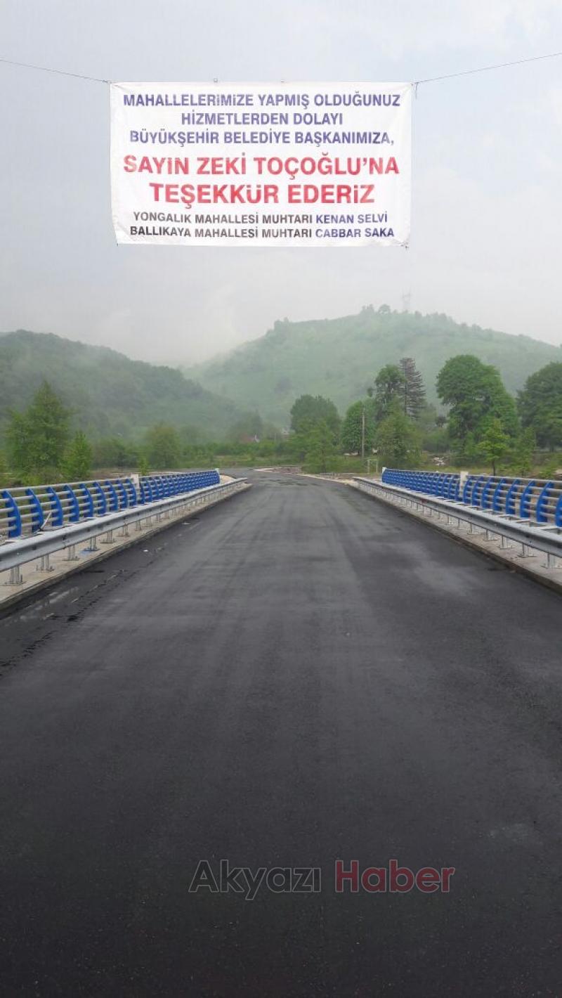 Yongalık Mudurnu Deresi Köprüsünün Yapımı Tamamlandı