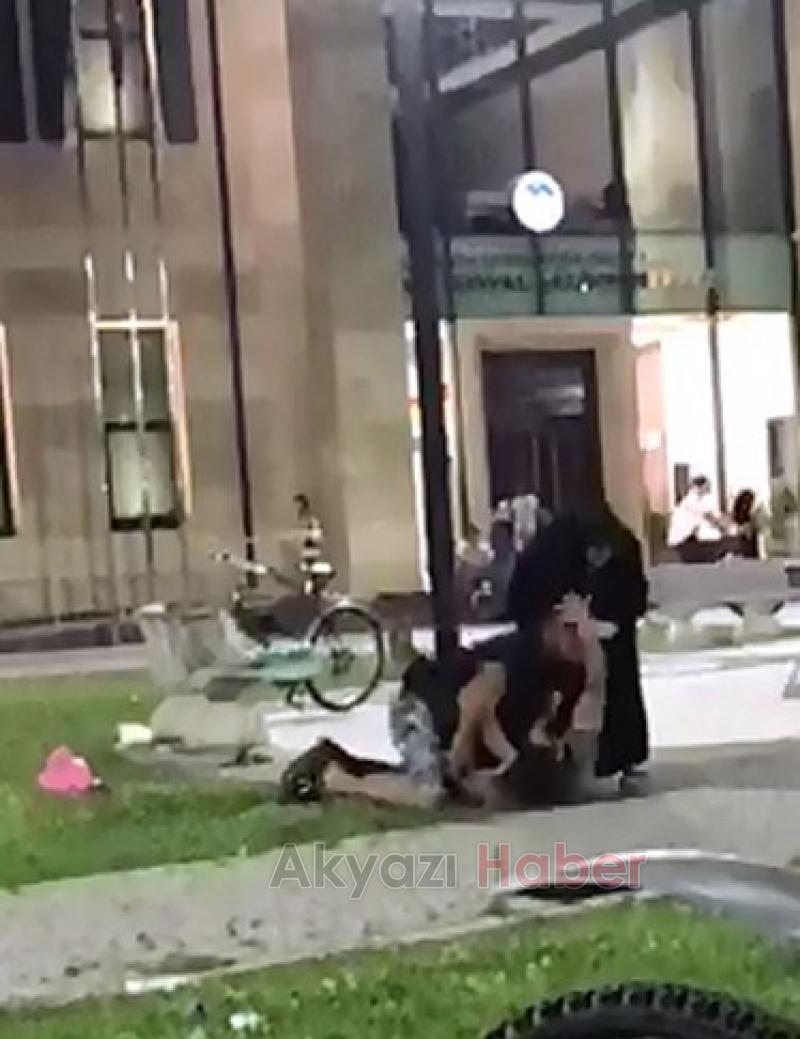 Yumruk yumruğa birbine girdiler