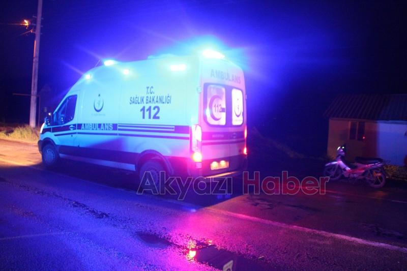 Yuvalak Yolunda Motosiklet Otomobile Çarptı