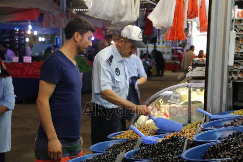 ZABITA MÜDÜRLÜĞÜNDEN RAMAZANDA PAZARYERİNDE SIKI DENETİM