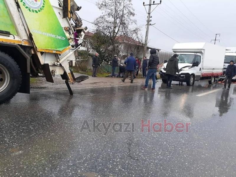 Zincirleme trafik kazasında temizlik işçisi hayatını kaybetti