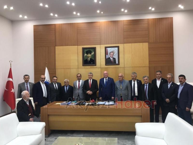ZİRAAT ODALARINDAN BÜYÜK ŞEHİR BELEDİYE BAŞKANI YÜCE YE ZİYARET