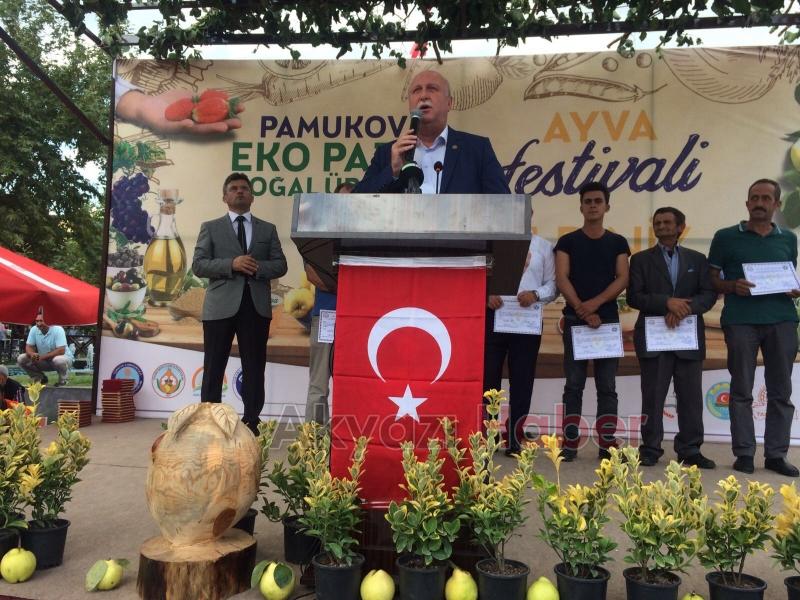 Ziraat Odası Başkanı Bayraktar Pamukova Ayva Festivaline Katıldı
