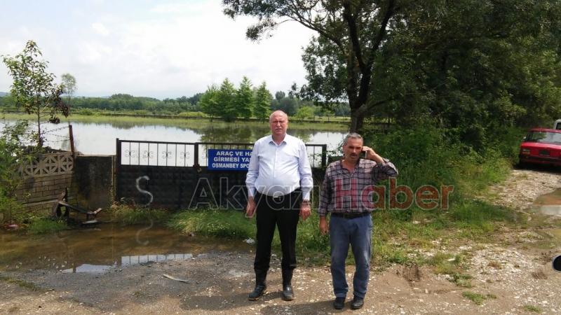 Ziraat Odası Başkanı’ndan Su Altında Kalan Tarım Alanlarında İnceleme