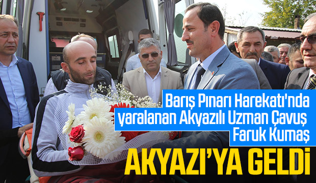 Gazi Faruk Kumaş Akyazıya Geldi