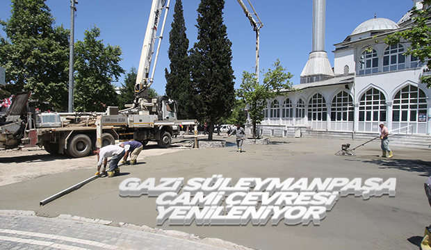 GAZİ SÜLEYMAN PAŞA CAMİİ'NDE ÇALIŞMALAR DEVAM EDİYOR