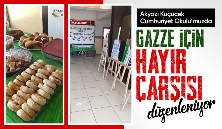 Gazze için hayır çarşısı düzenleniyor