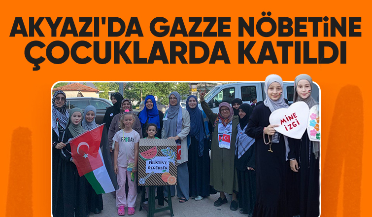 Gazze nöbetine çocuklardan destek