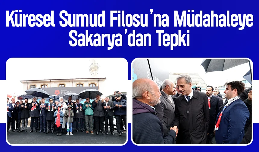 Gazze’ye Yardım Filosuna müdahale Sakarya'da protesto edildi