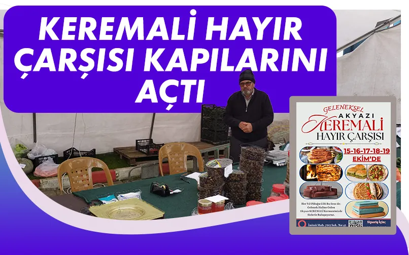 Geleneksel Keremali hayır çarşısı başladı