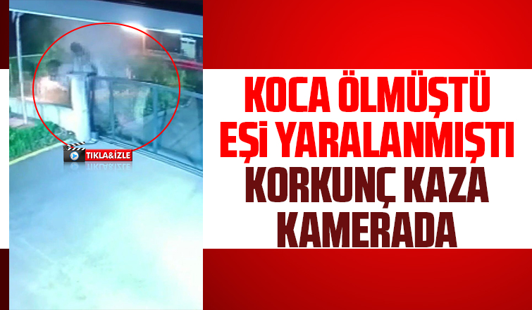 Genç çifti ayıran feci kaza kamerada