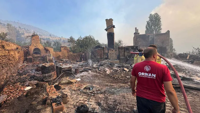 Geyve'deki orman yangını kısmen kontrol altına alındı