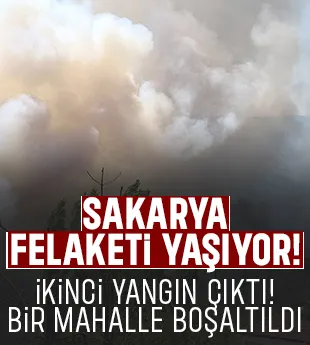 Geyve-Osmaneli sınırında ikinci yangın çıktı; Bir köy boşaltıldı