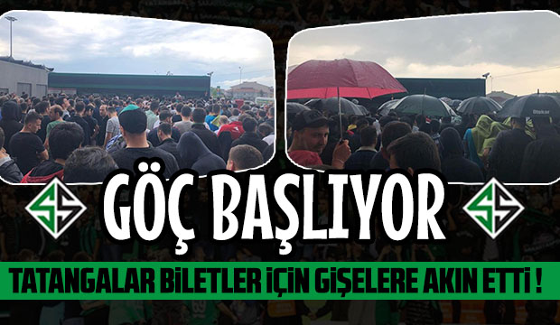 Göç başlıyor Tatangalar biletler için gişelere akın etti