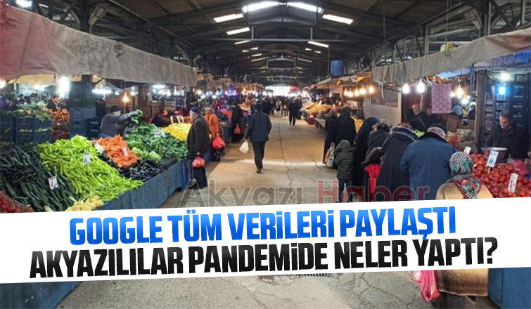 Google tüm verileri paylaştı Akyazılılar pandemide neler yaptı
