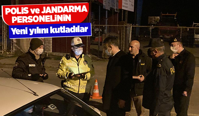 Görev başındaki ekiplere yılbaşı ziyareti