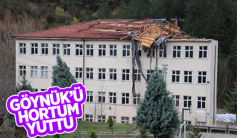 Göynük'ü hortum vurdu