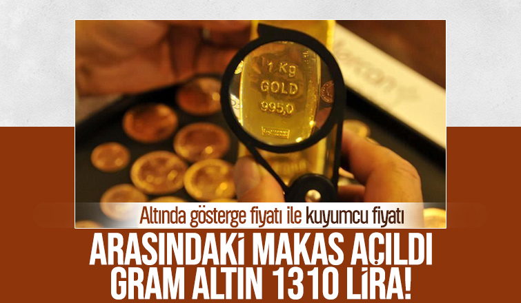 Gram altının fiyatı kuyumcularda 1310 lirayı gördü!