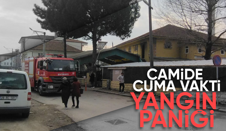 Güllük Camii’nde Cuma vakti yangın çıktı