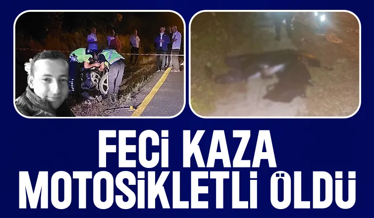 Güzlek'te kaza: Motosikletli öldü
