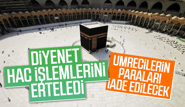 Hac işlemleri durduruldu