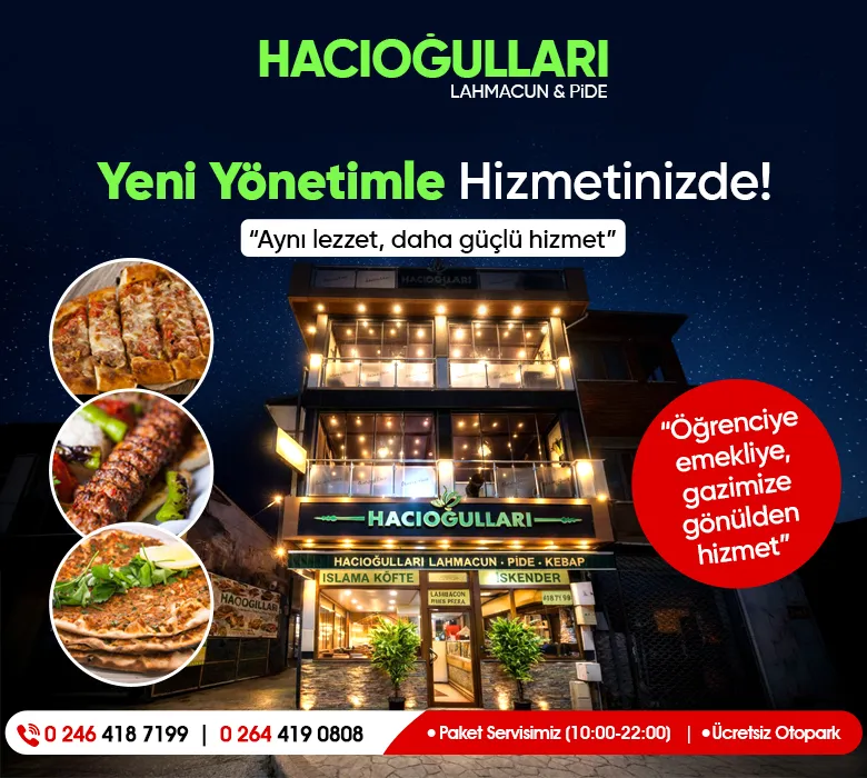 Hacıoğulları Pide ve Lahmacun Salonu Akyazı’da Yeni Dönem