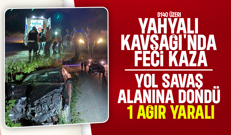 Hafif Ticari Araçla Otomobil Çarpıştı: Bagaj Kapağı Uçtu, Araç Yoldan Çıktı 1 Ağır Yaralı