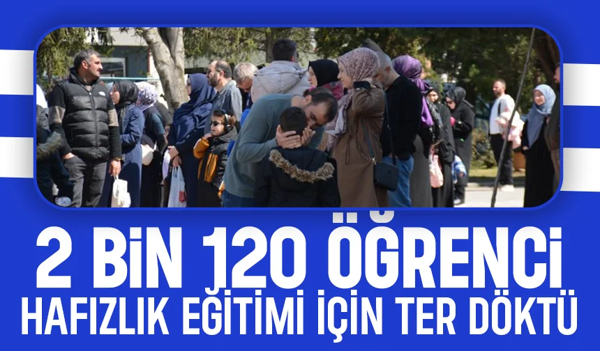 Hafızlık eğitimi için ter döktüler