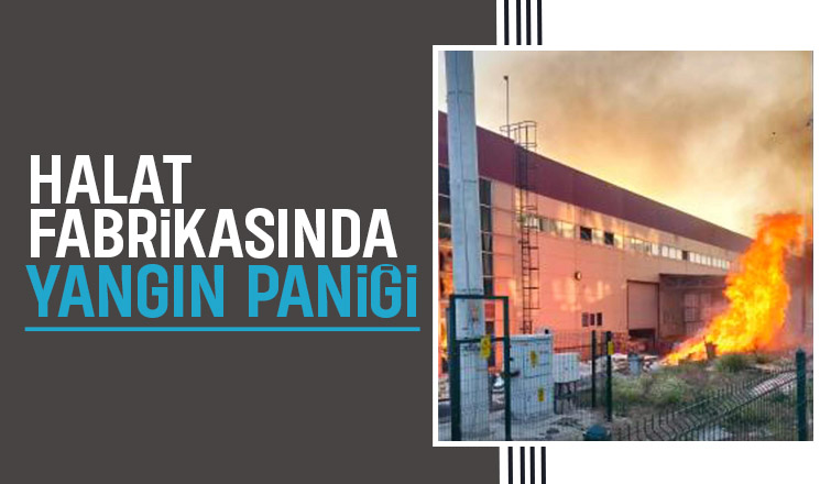 Halat fabrikasında yangın alarmı