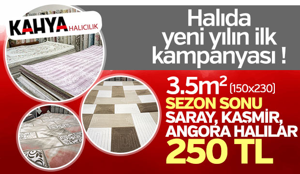 Halıda Yeni Yılın İlk Kampanyası