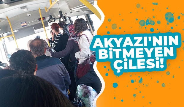 Halk otobüsünde tıka basa yolculuk