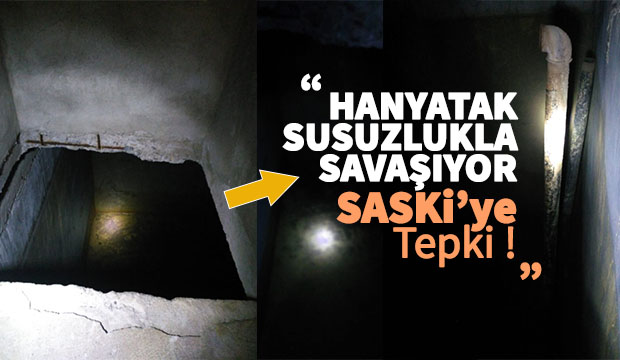 Hanyatak susuzlukla savaşıyor