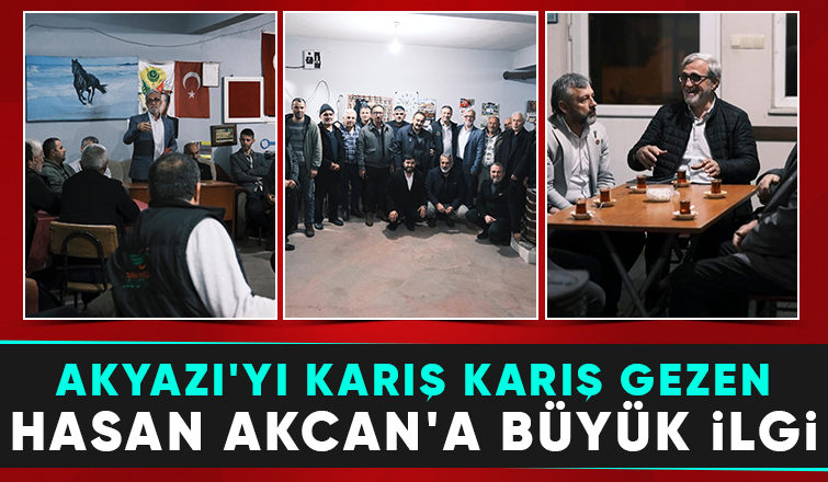 Hasan Akcan mahalle ziyaretleri yaptı, işçilerle buluştu