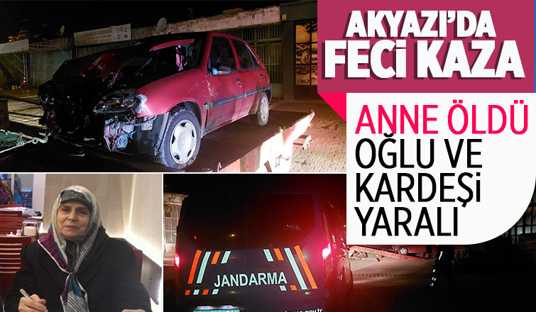 Hastane dönüşü feci kaza: 1 ölü, 2 yaralı